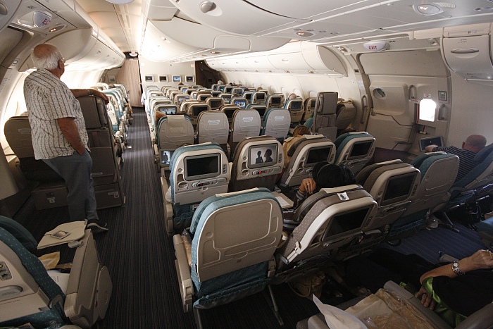Singapore Airlines A 380 - Economy Upper Deck