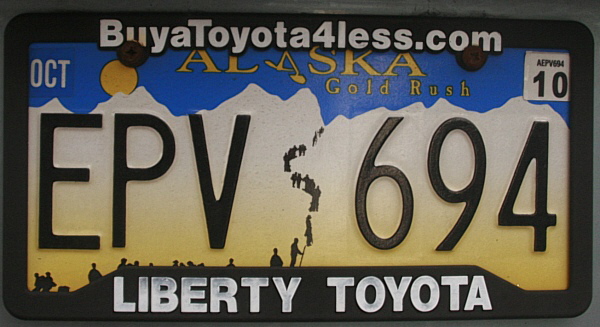 Licence Plate Alaska