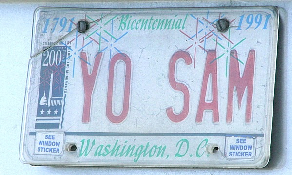 Licence Plate DC