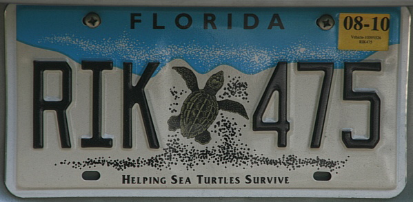 Licence Plate Florida