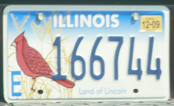 Licence Plate Illinois