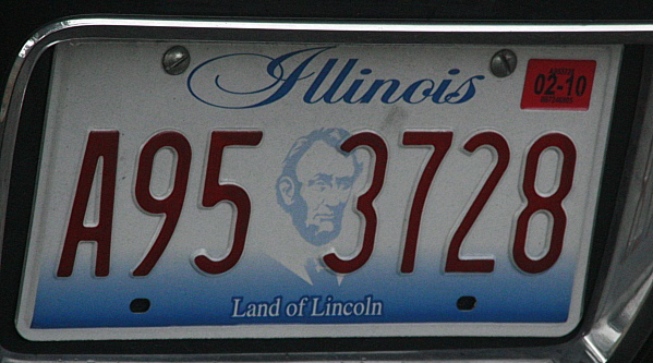 Licence Plate Illinois