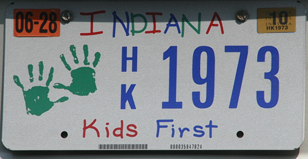 Licence Plate Indiana