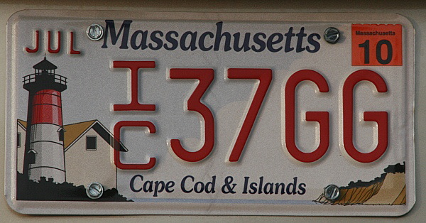 Licence Plate Massachusetts