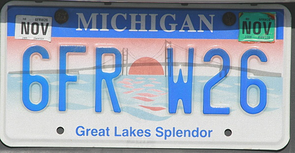 Licence Plate Michigan