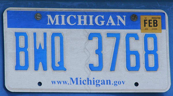 Licence Plate Michigan