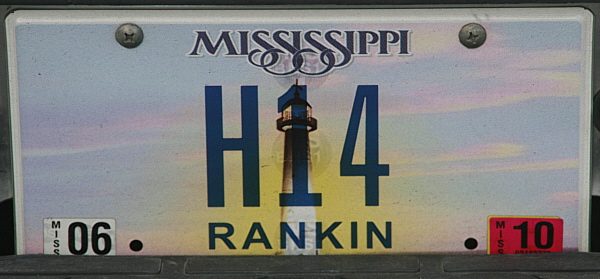 Licence Plate Mississippi