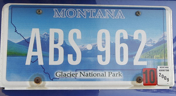 Licence Plate Montana