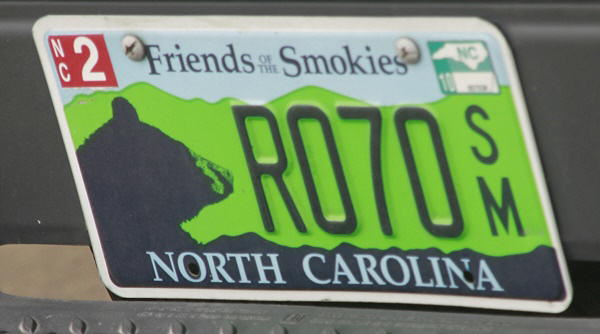 Licence Plate North Carolina