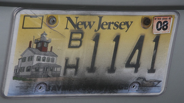 Licence Plate New Jersey