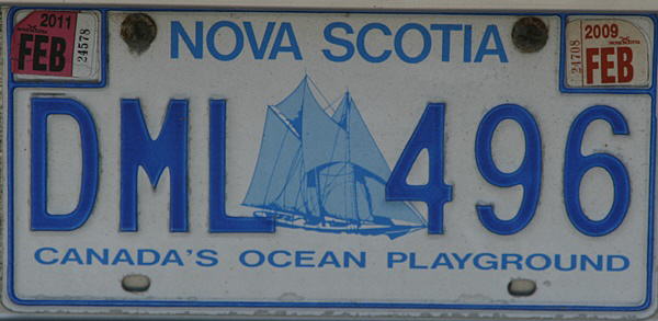 License Plate Nova Scotia