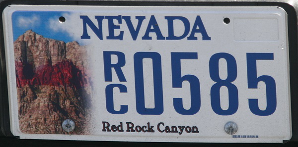 Licence Plate Nevada