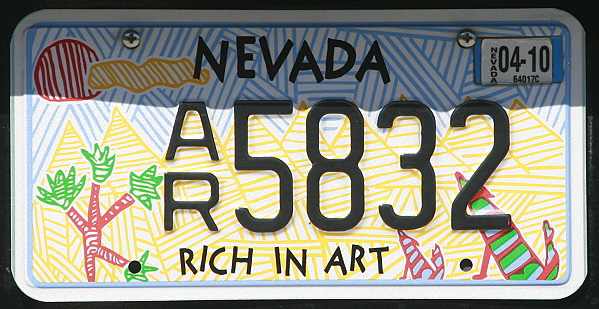 Licence Plate Nevada