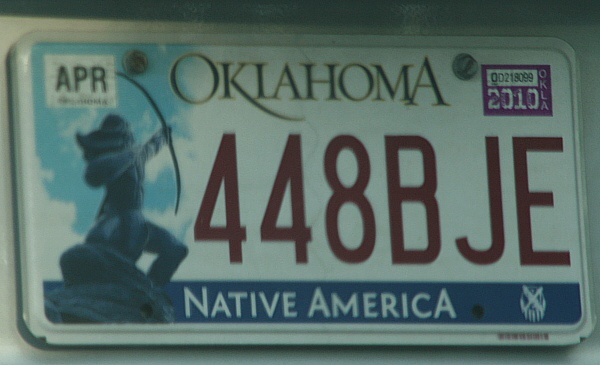 Licence Plate Oklahoma