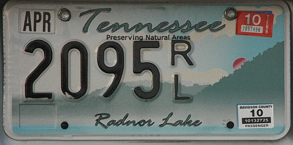 Licence Plate Tennessee