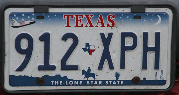 Licence Plate Texas