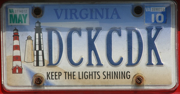 Licence Plate Virginia