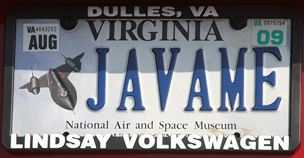 Licence Plate Virginia