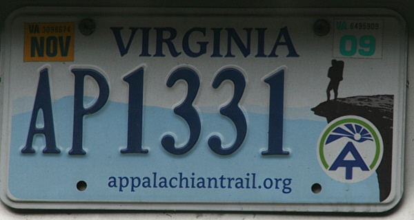 Licence Plate Virginia