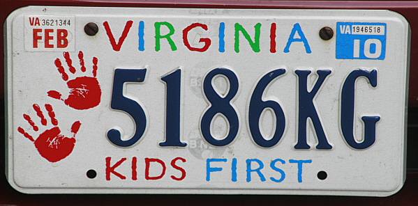 Licence Plate Virginia