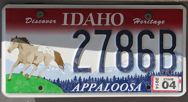 Licence Plate Idaho