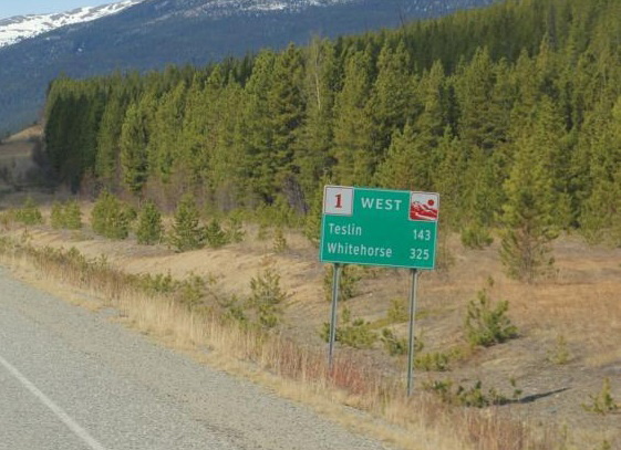 Yukon Road Sign