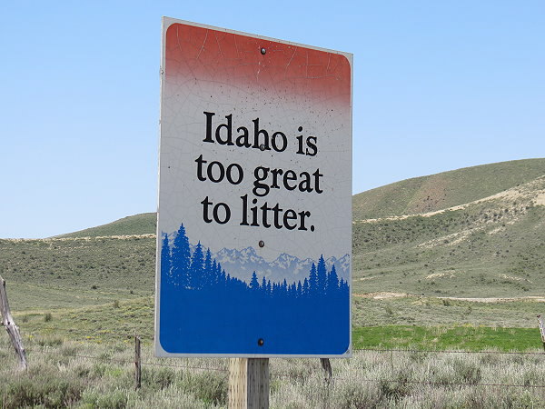 Idaho is too great to litter