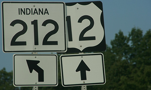 Road Sign Indiana