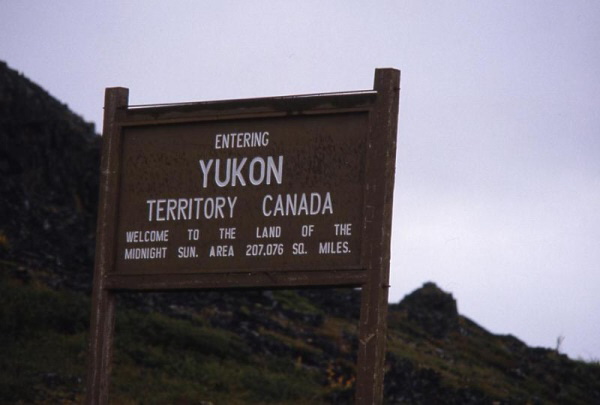 Entering Yukon