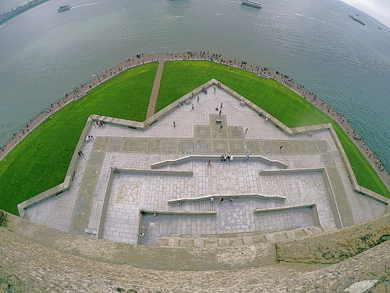 Statue of Liberty - Blick von Podest nach unten