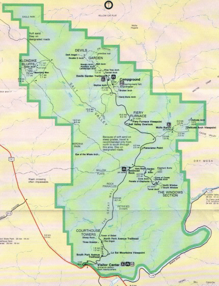 map arches park