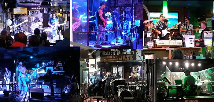 Bands on Bourbon Street