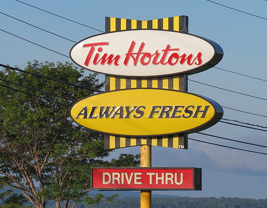 Tim Hortons - in Canada an jeder 2. Ecke anzutreffen