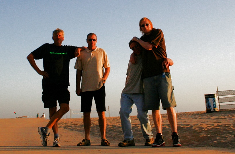 Abschiedsfoto am Strand von Santa Monica