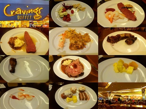 Cravings Buffet im Mirage - Wein inklusive