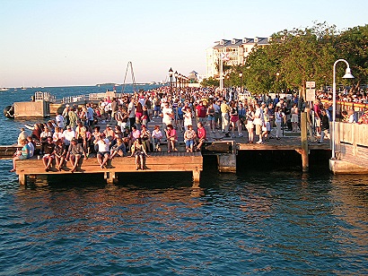 Sonnenuntergang am Mallory Square