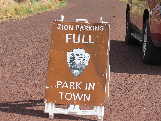 Zion Parking Full