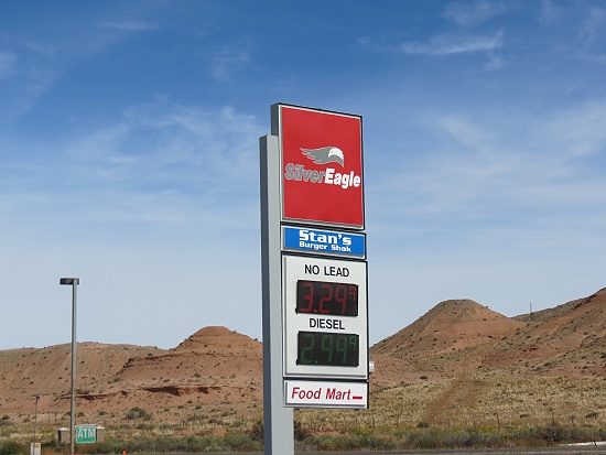 Tankstelle in Hanksville