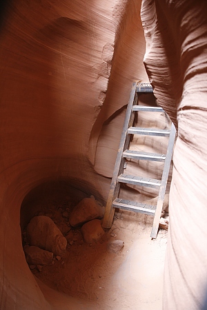 Leiter im Antelope Canyon