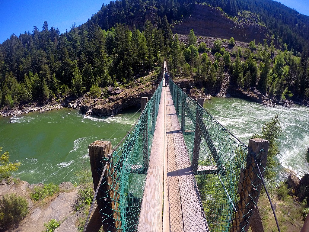 Kootenai Falls - Swinging Bridge