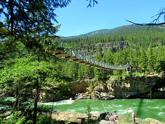 Kootenai Falls - Swinging Bridge