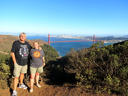 MArin Highlands mit Blick auf die Golden Gate