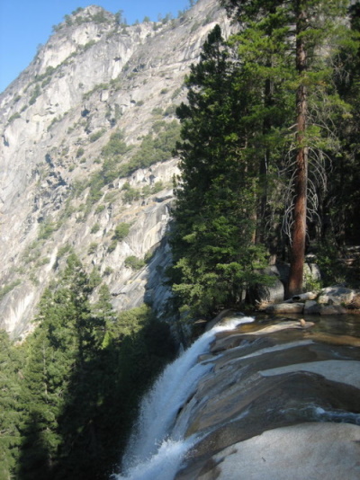 Die Vernal Falls von oben