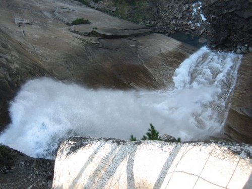 Die Nevada Falls von oben