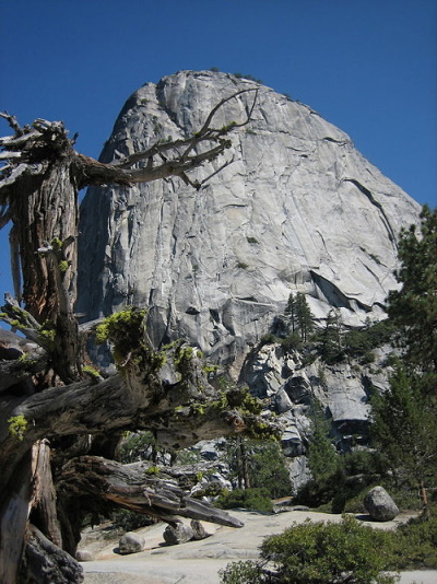 Der Half Dome von einer anderen Seite