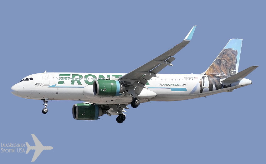 Frontier Airlines - Airbus A320-251N - N313FR "Wiley the Bison"