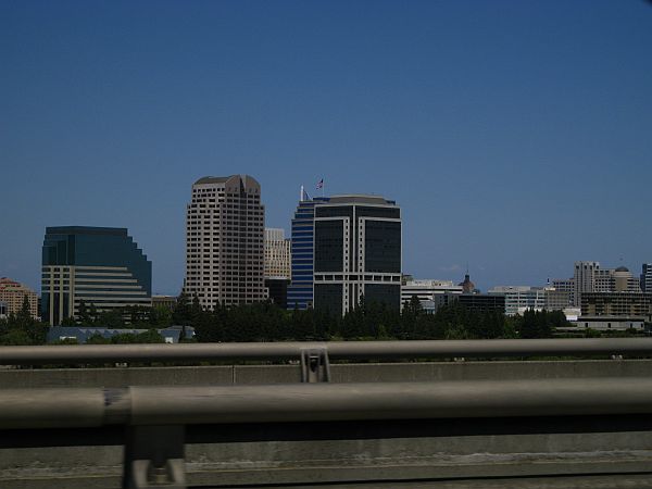 Blick auf Downtown Sacramento