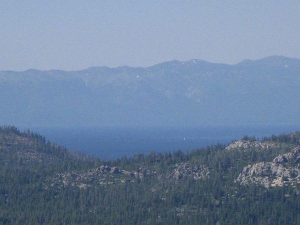 der erste Blick auf Lake Tahoe