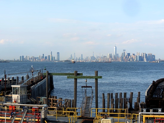 Blick von Staten Island auf Manhattan und Jersey City