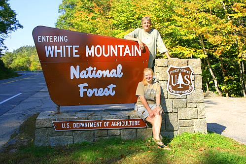 Entering White Mountain National Forest